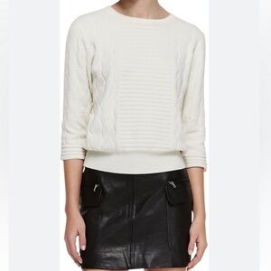 Marc by Marc Jacobs Cream Geometric Sweater (Medium)